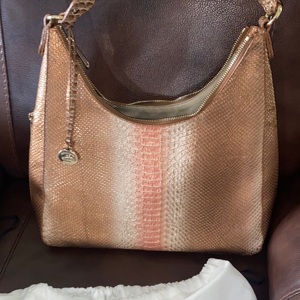 Brahmin Metallic Copper Shoulder Bag - Picture 7 of 7